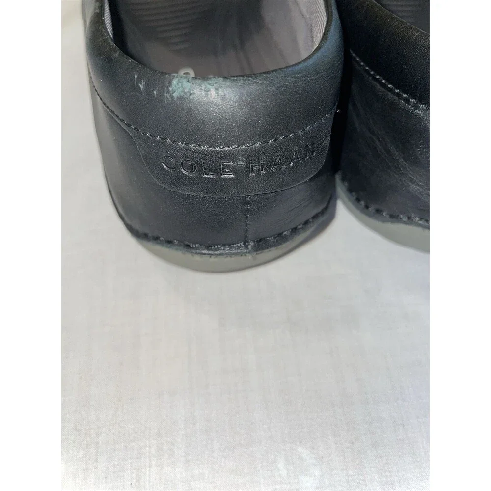 Cole Haan Grand O’s Driving Mocs Men’s Size 7 M Black Leather Motogrand Slip On